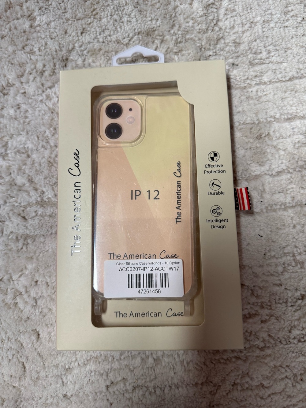 NIB Silicone Phone Case for iPhone 12 - Clear